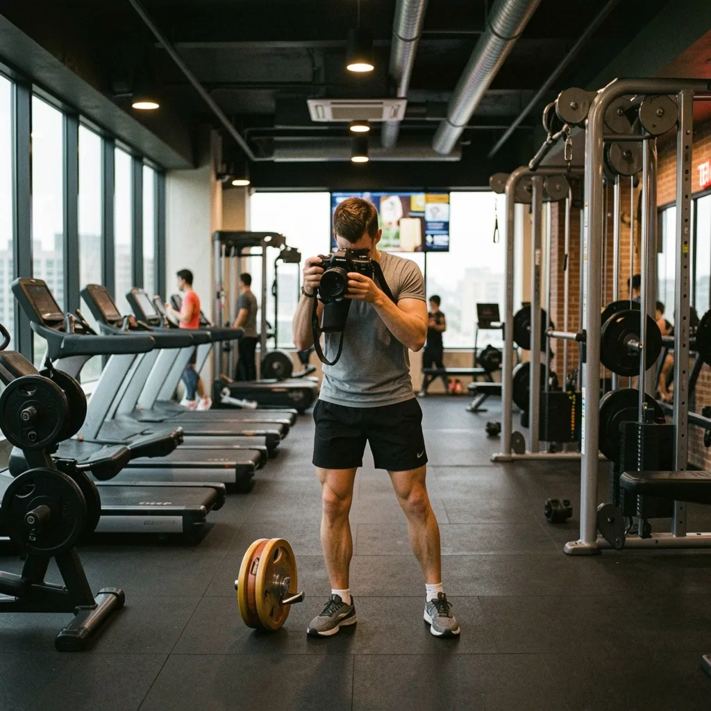 Strength training area with racks and open floor space